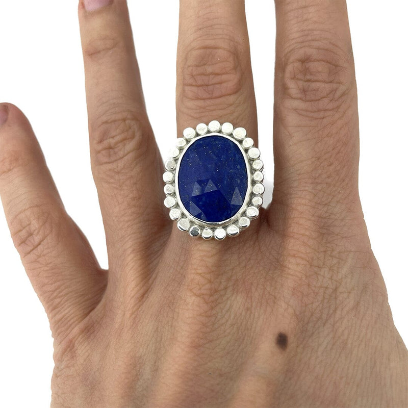 Lapis Statement Ring - Size 8.5 Stone Rings Vikse Designs 