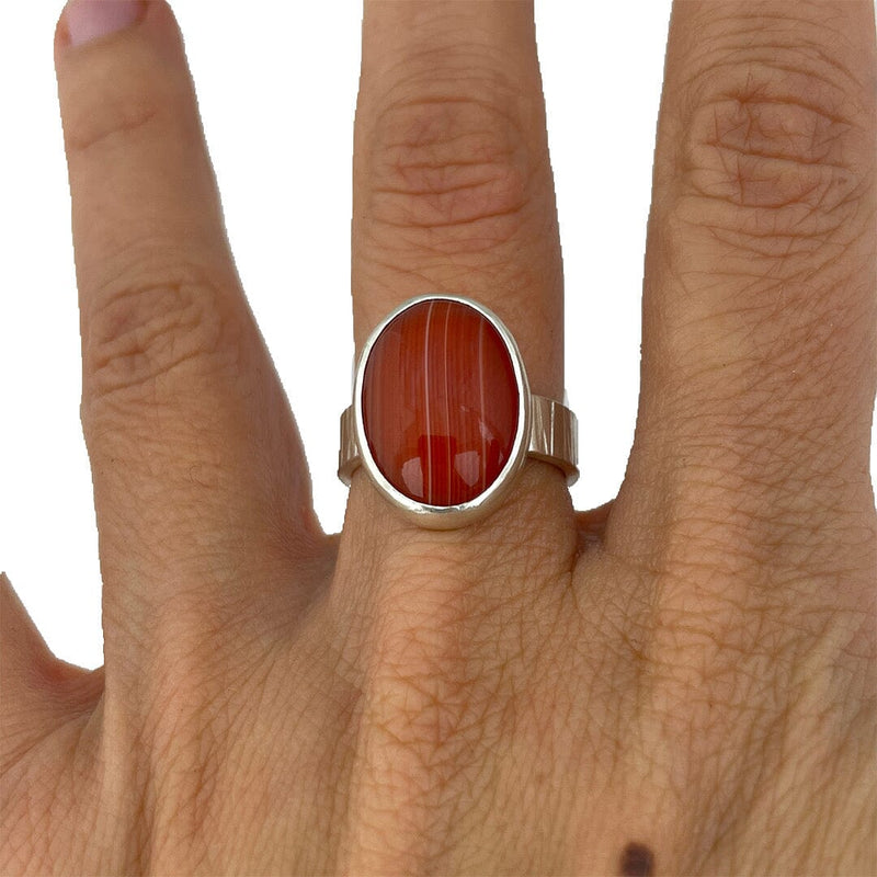 Agate Ring - Size 7.25 Stone Rings Vikse Designs 