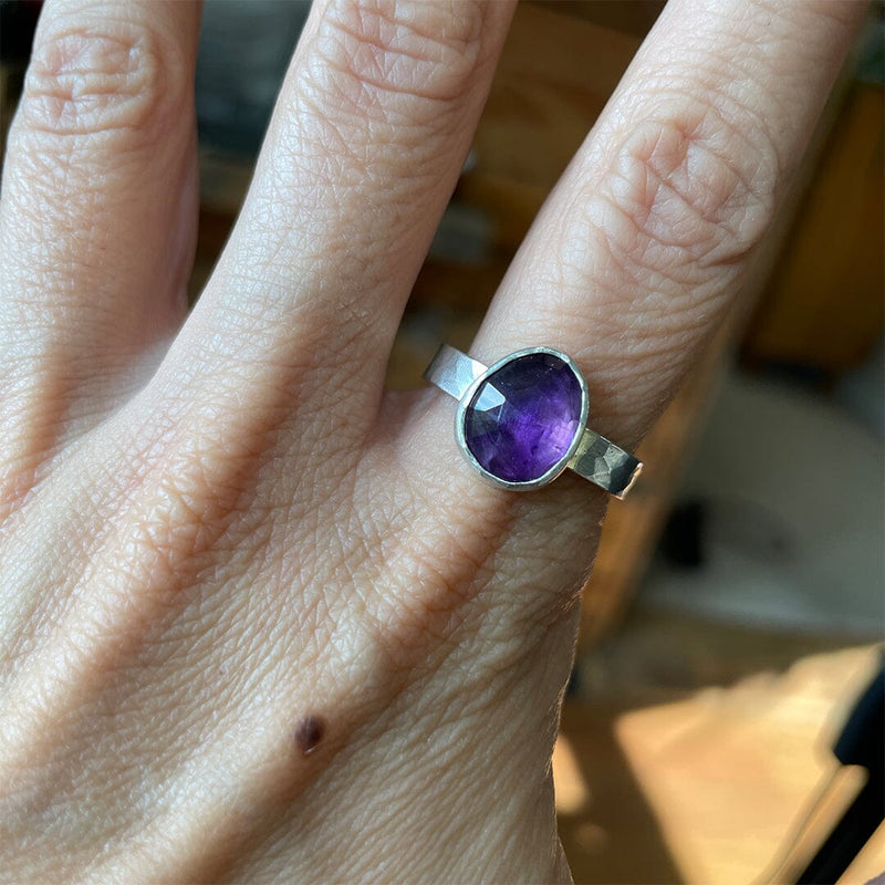 Amethyst Ring - Size 10 Stone Rings Vikse Designs 