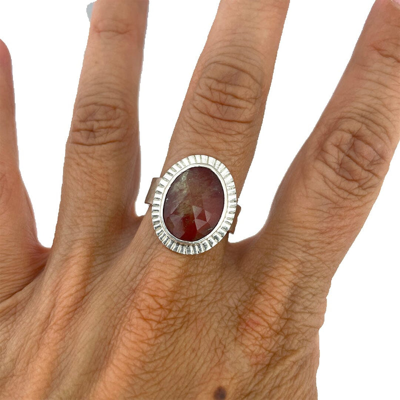 Andesine Ring - Size 8.5 Stone Rings Vikse Designs 
