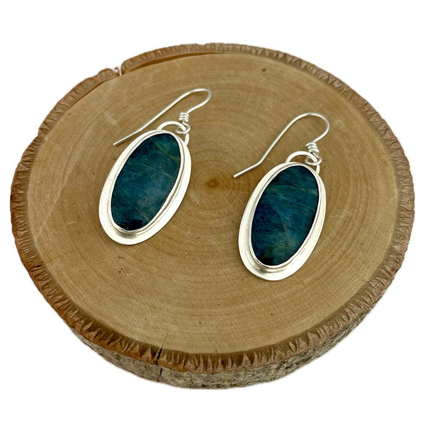 Apatite Earrings Stone Earrings Vikse Designs 