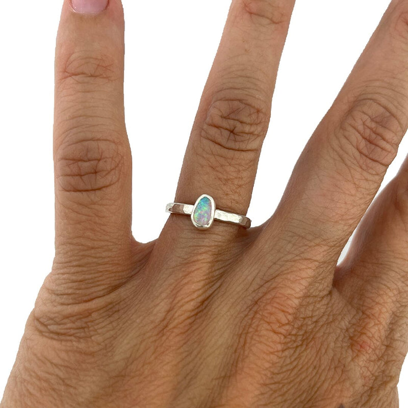 Australian Opal Ring - Size 5 Stone Rings Vikse Designs 