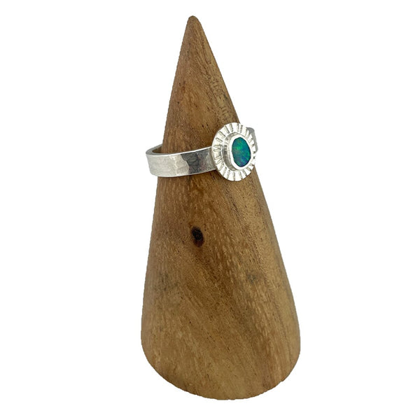 Australian Opal Ring - Size 8 Stone Rings Vikse Designs 