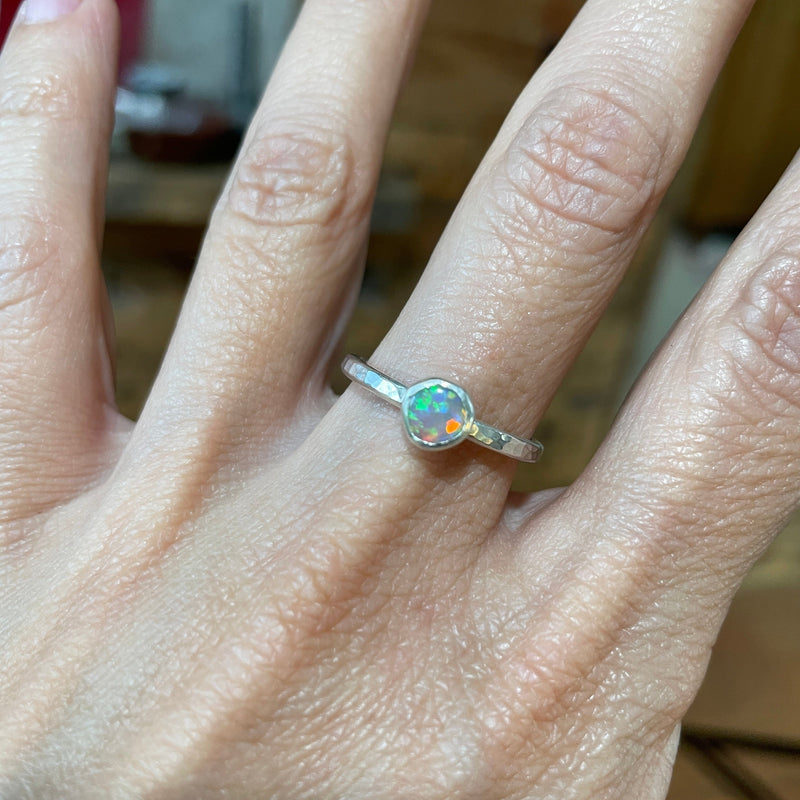 Australian Opal Ring - Size 8.25 Stone Rings Vikse Designs 
