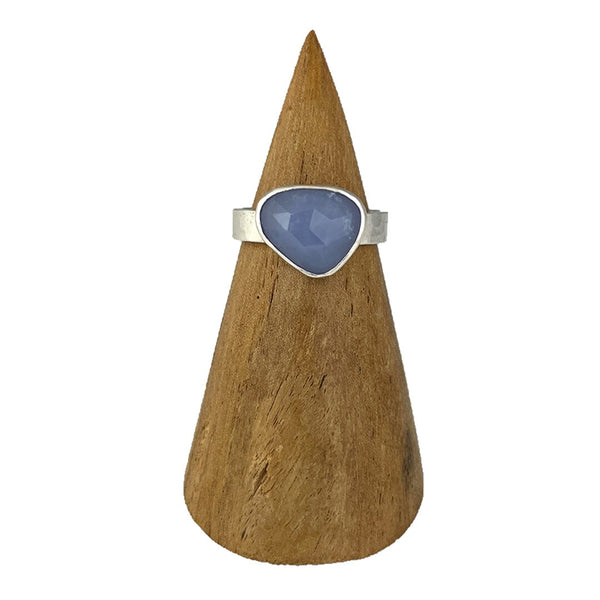 Blue Chalcedony Ring - Size 8.5 Stone Rings Vikse Designs 