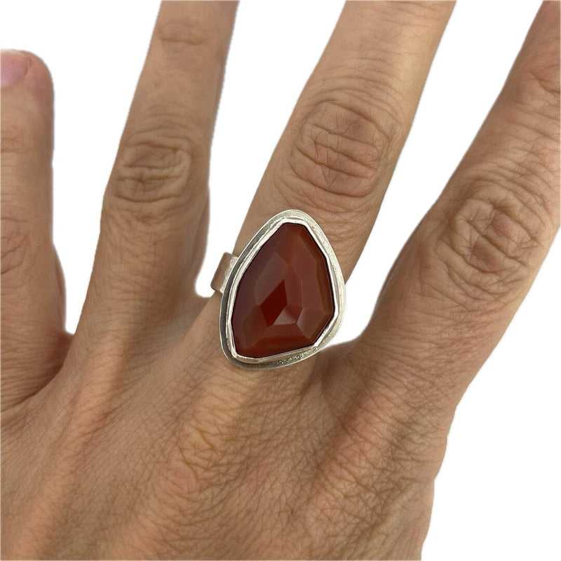 Carnelian Ring - Size 7 Stone Rings Vikse Designs 