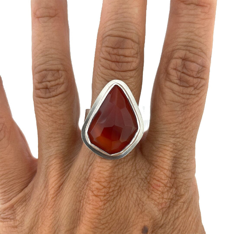 Carnelian Ring - Size 8 Stone Rings Vikse Designs 