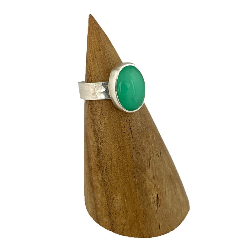 Chrysoprase Ring - Size 7.25 Stone Rings Vikse Designs 