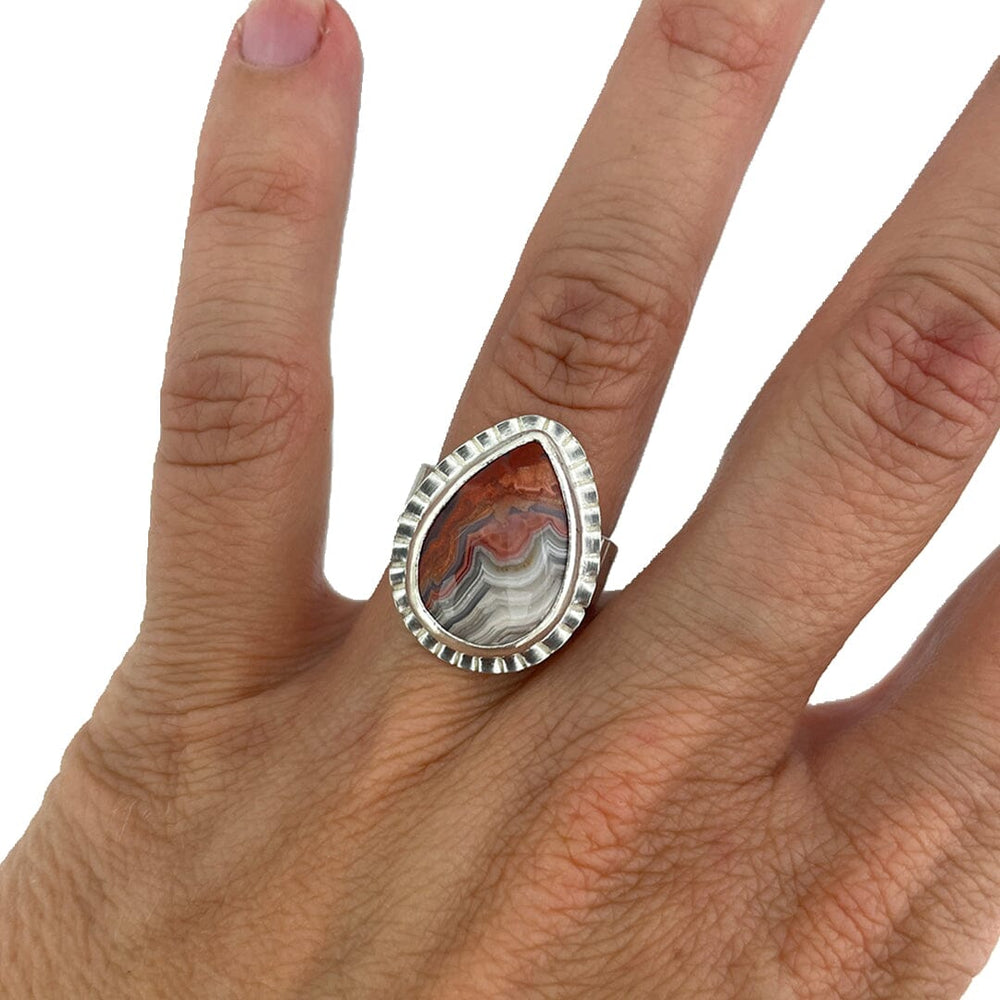 Crazy Lace Agate Ring - Size 6.25 – Vikse Designs