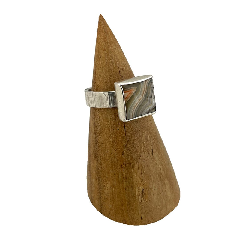 Crazy Lace Agate Ring - Size 9 Stone Rings Vikse Designs 