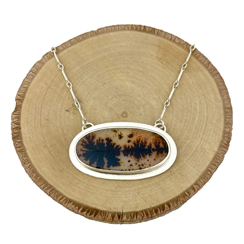Dendritic Agate Necklace Necklace Vikse Designs 