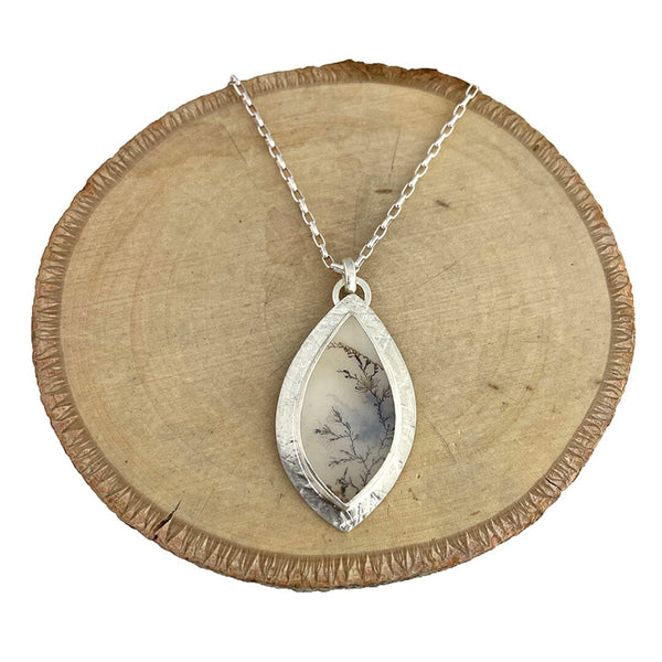 Dendritic Agate Necklace Necklaces Vikse Designs 