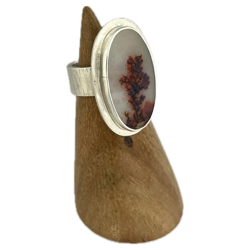 Dendritic Agate Ring - Size 6.75 Stone Rings Vikse Designs 