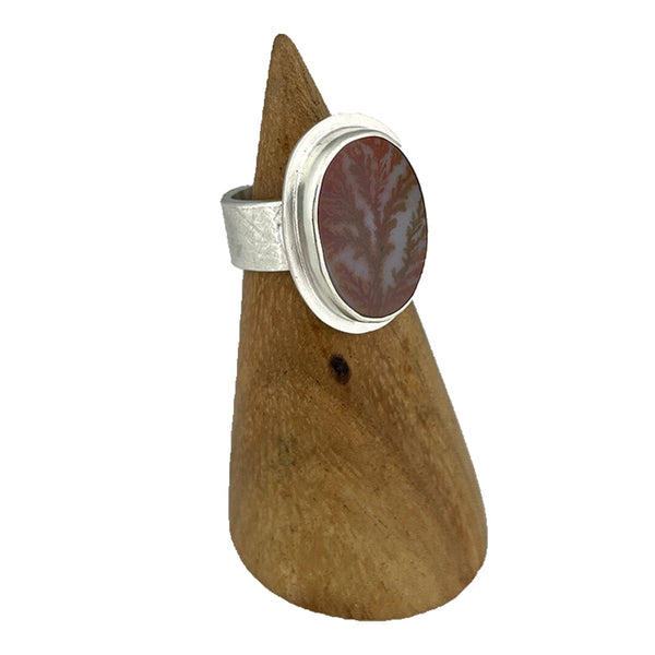 Dendritic Agate Ring - Size 7.5 Stone Rings Vikse Designs 