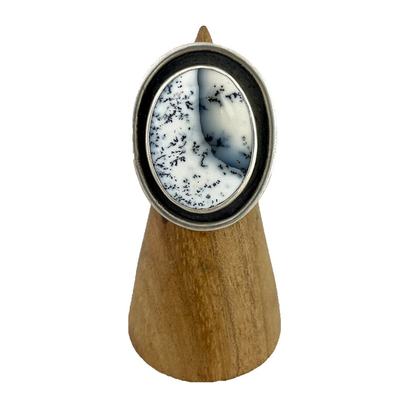 Dendritic Opal Ring - Size 7.75 Stone Rings Vikse Designs 