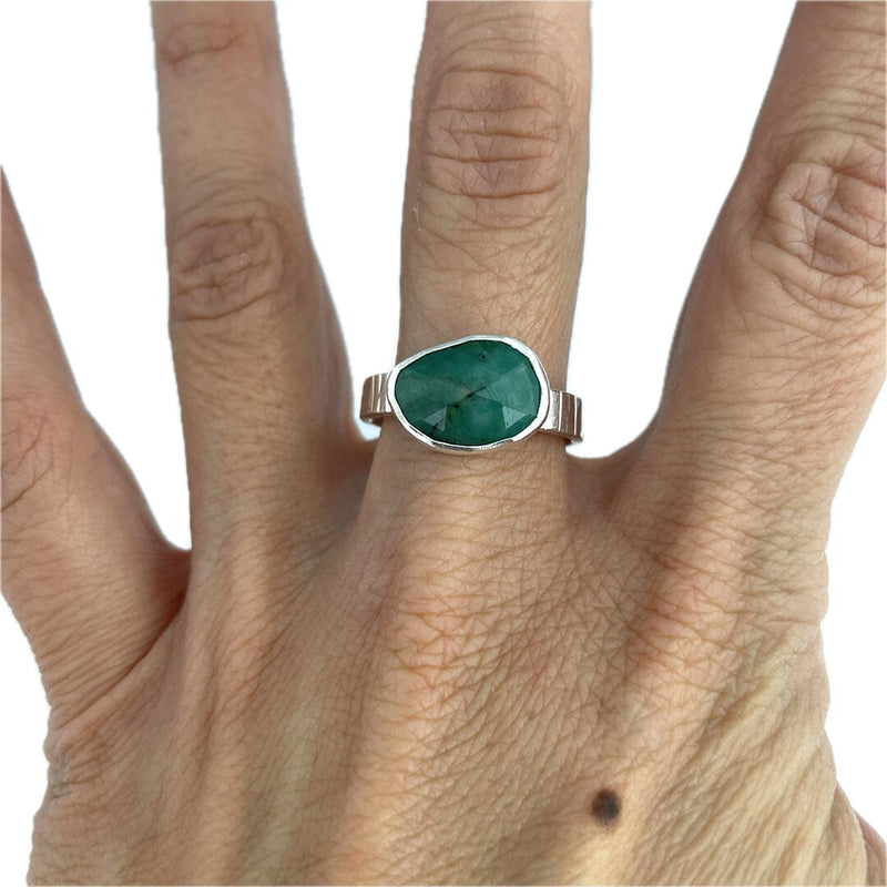 Emerald Ring - Size 10 Stone Rings Vikse Designs 