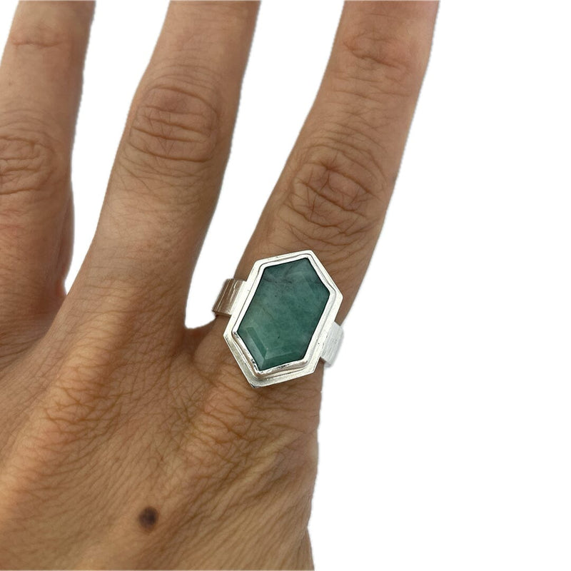 Emerald Ring - Size 9.25 Stone Rings Vikse Designs 