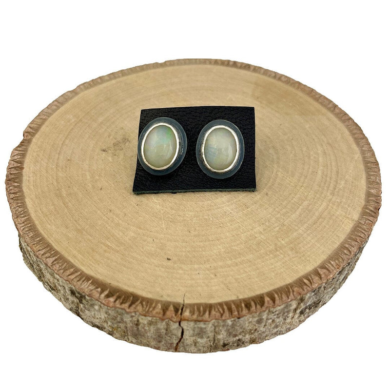 Ethiopian Opal Earrings Stone Earrings Vikse Designs 
