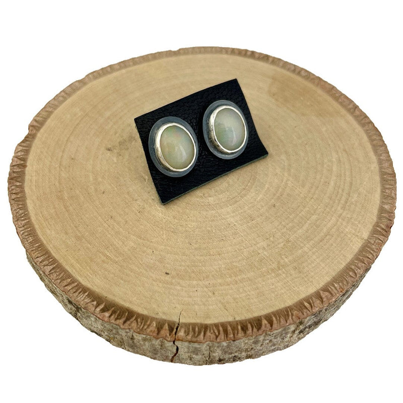 Ethiopian Opal Earrings Stone Earrings Vikse Designs 