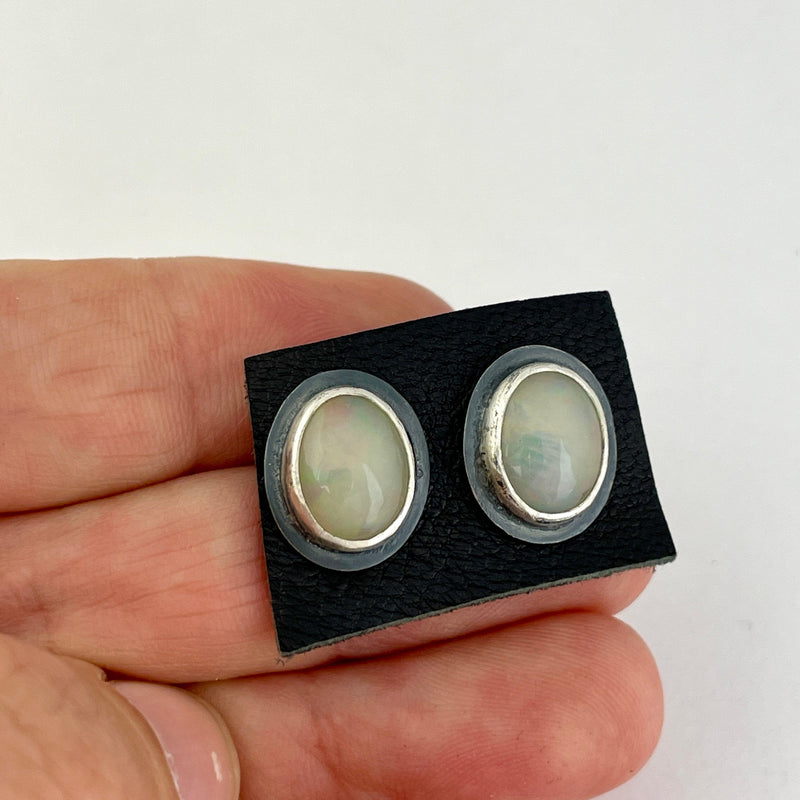 Ethiopian Opal Earrings Stone Earrings Vikse Designs 