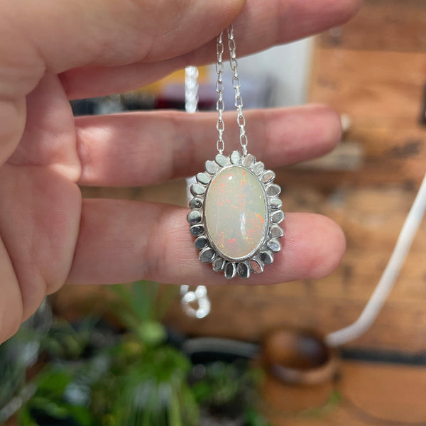 Ethiopian Opal Necklace Necklaces Vikse Designs 