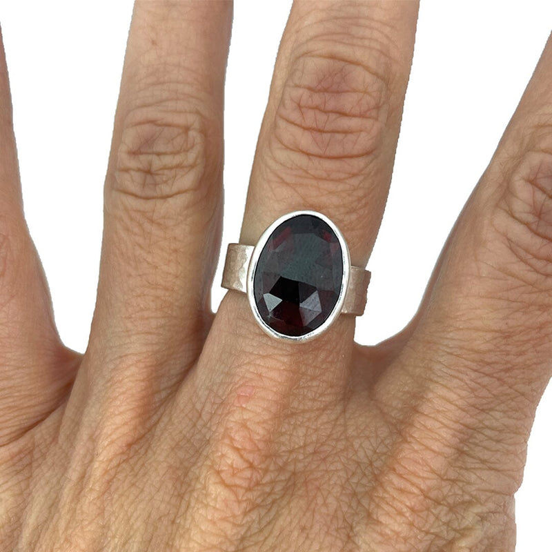Garnet Ring - Size 7 Stone Rings Vikse Designs 