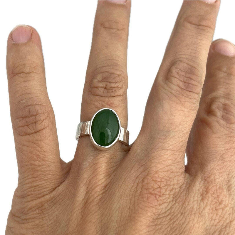 Jade Ring - Size 6 Stone Rings Vikse Designs 