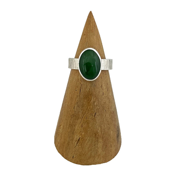 Jade Ring - Size 8 Stone Rings Vikse Designs 