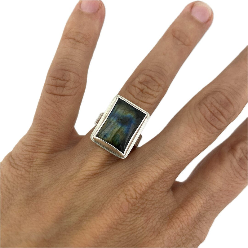 Labradorite Ring - Size 6.25 Stone Rings Vikse Designs 