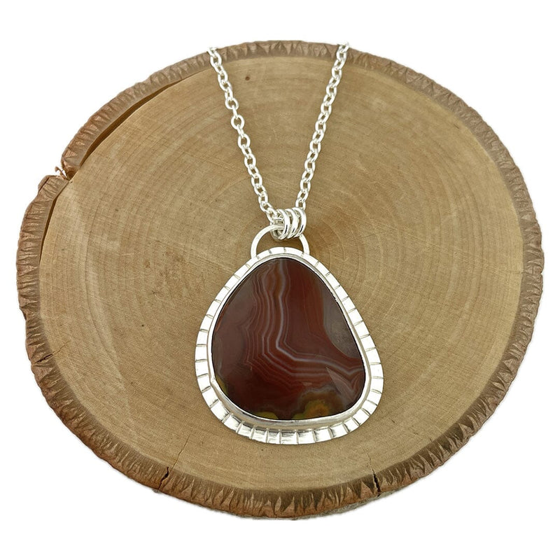 Lake Superior Agate Necklace Necklace Vikse Designs 