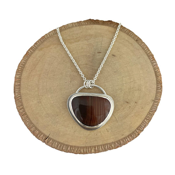 Lake Superior Agate Necklacs Necklaces Vikse Designs 