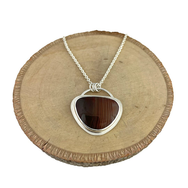 Lake Superior Agate Necklacs Necklaces Vikse Designs 