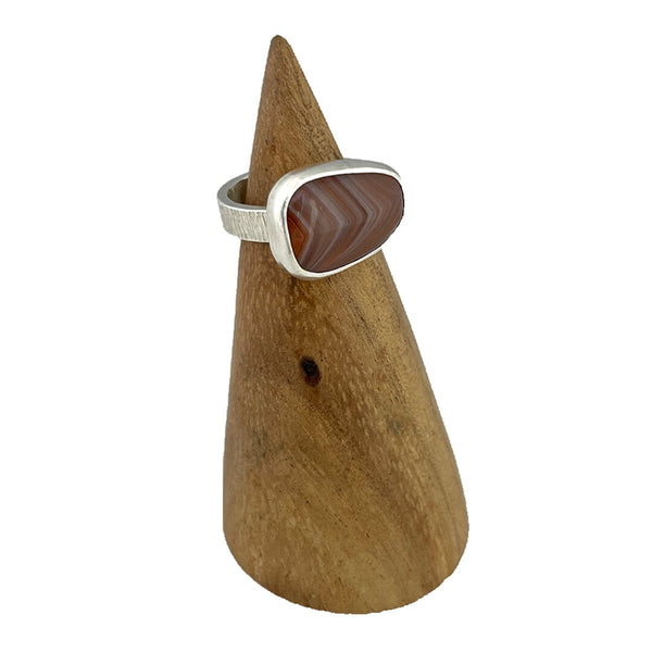 Lake Superior Agate Ring - Size 6 Stone Rings Vikse Designs 