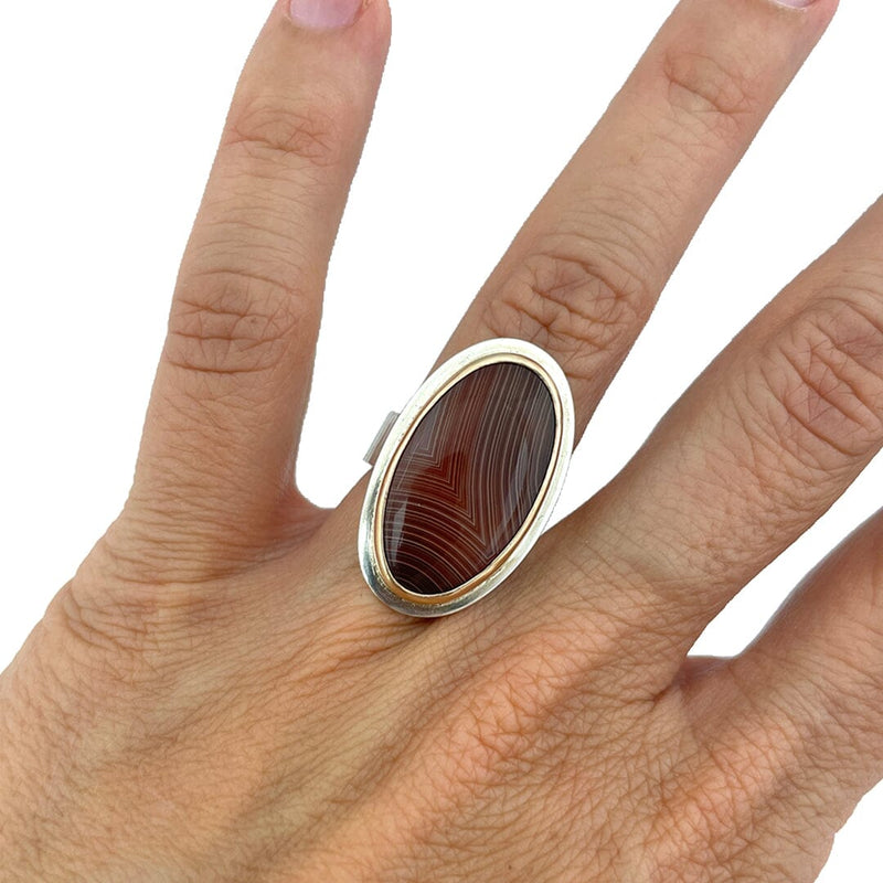 Lake Superior Agate Ring - Size 6.25 Stone Rings Vikse Designs 