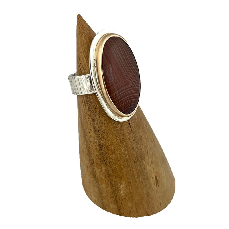 Lake Superior Agate Ring - Size 6.25 Stone Rings Vikse Designs 