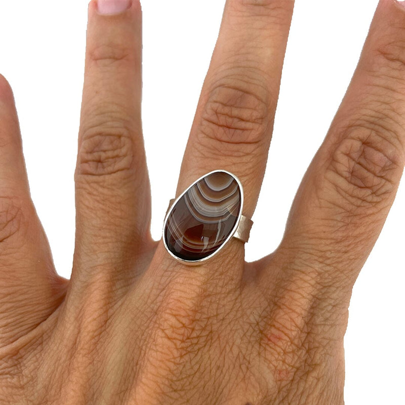 Lake Superior Agate Ring - Size 7 Stone Rings Vikse Designs 