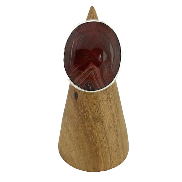 Lake Superior Agate Ring - Size 7.25 Stone Rings Vikse Designs 