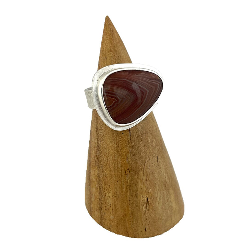 Lake Superior Agate Ring - Size 8 Stone Rings Vikse Designs 