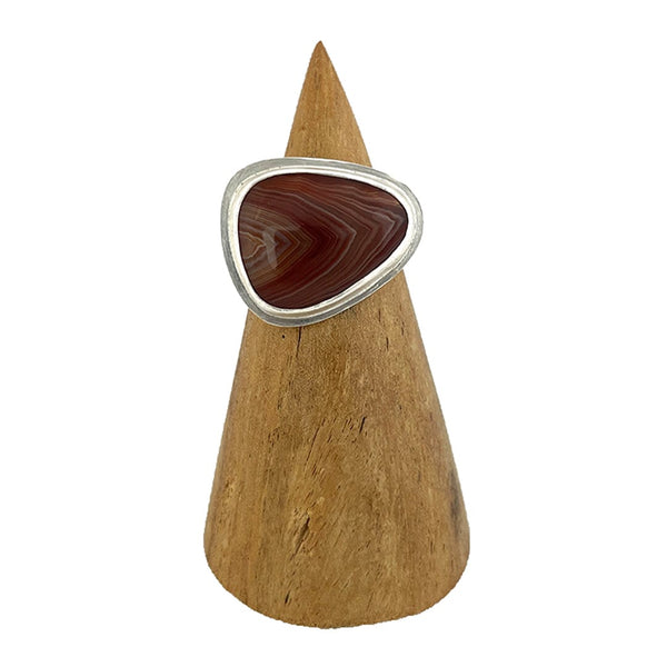 Lake Superior Agate Ring - Size 8 Stone Rings Vikse Designs 