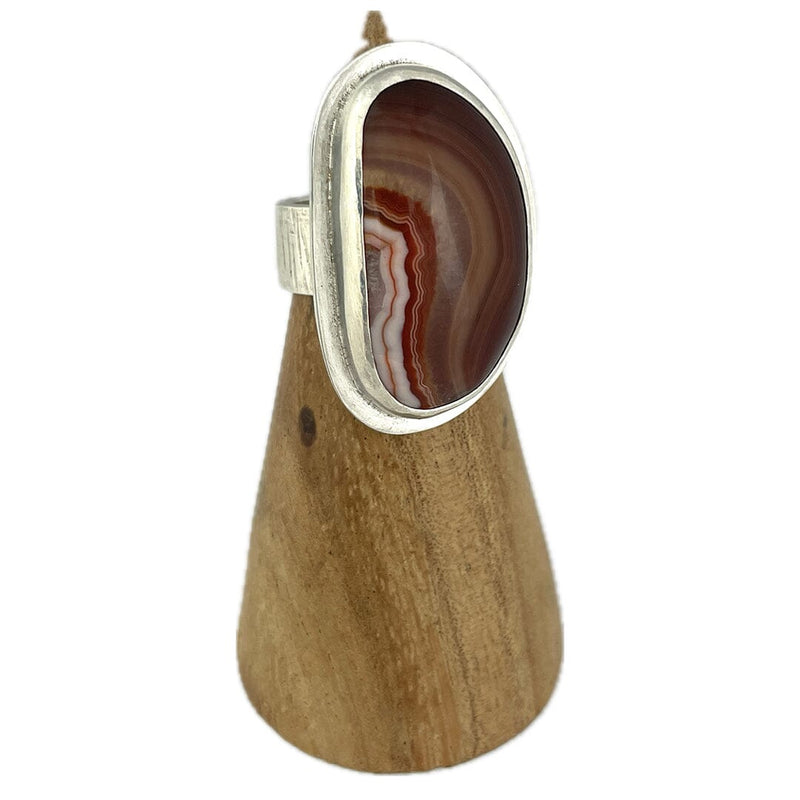 Lake Superior Agate Ring - Size 8.25 Stone Rings Vikse Designs 