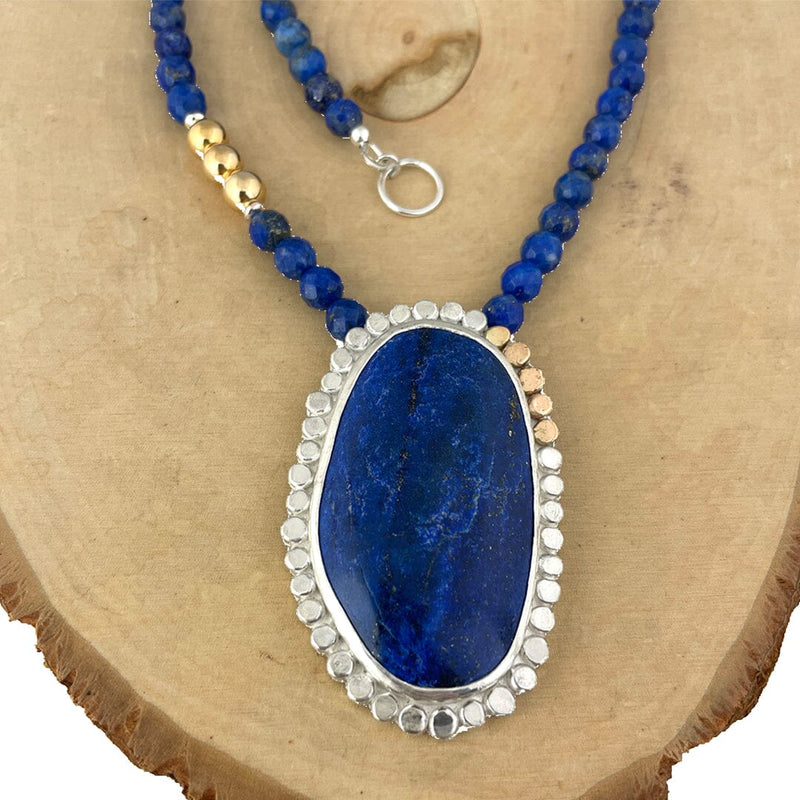 Lapis Lazuli Necklace Necklace Vikse Designs 