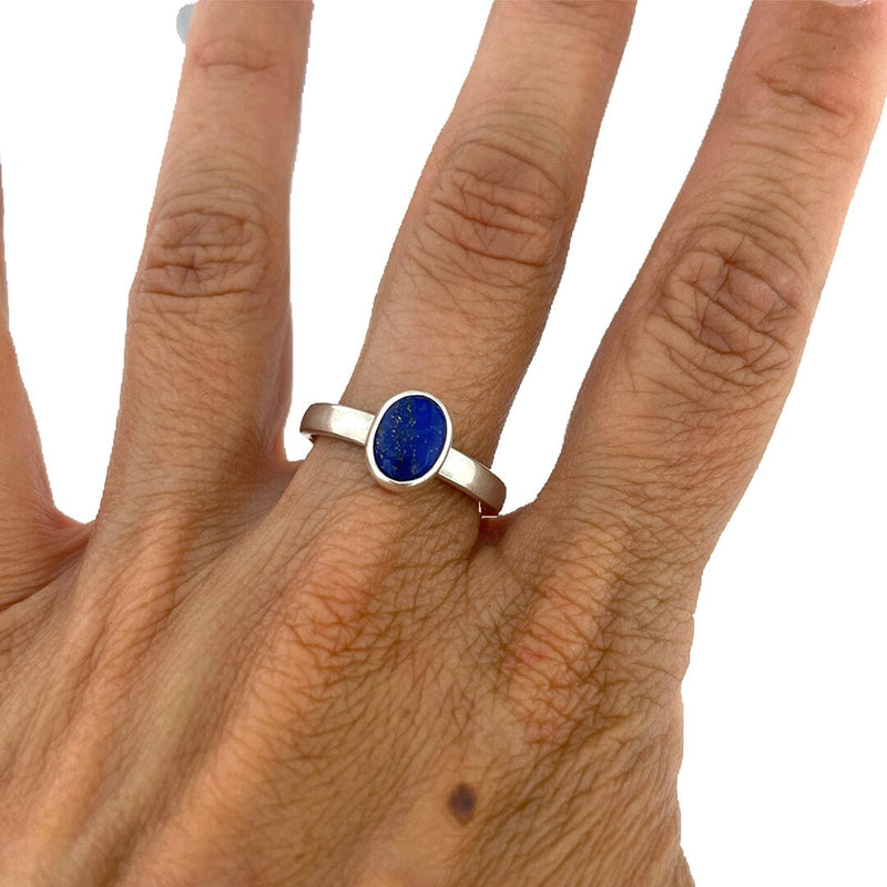 Lapis Ring - Size 10 Stone Rings Vikse Designs 