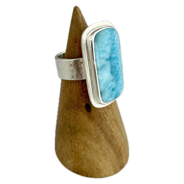 Larimar Ring - Size 8.25 Stone Rings Vikse Designs 