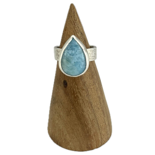 Larimar Ring - Size 8.5 Stone Rings Vikse Designs 