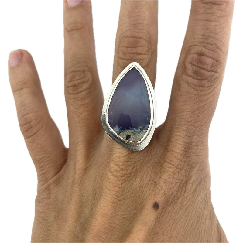 Lavender Agate Ring - Size7.5 Stone Rings Vikse Designs 