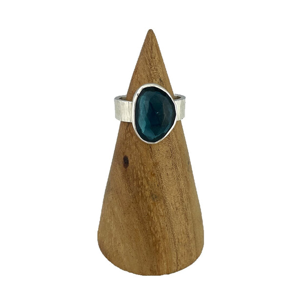 London Blue Topaz Ring - Size 8 Stone Rings Vikse Designs 