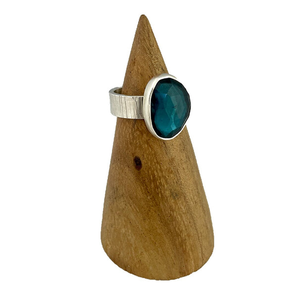 London Blue Topaz Ring - Size 8 Stone Rings Vikse Designs 