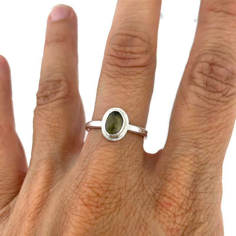 Moldavite Ring - Size 7 Rings Vikse Designs 