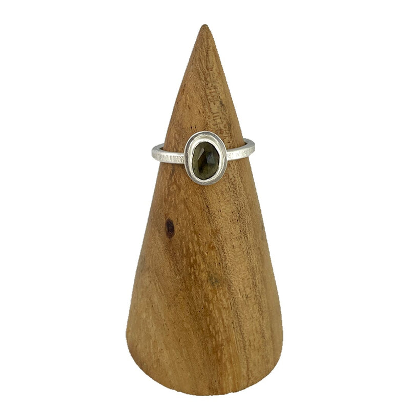 Moldavite Ring - Size 7 Rings Vikse Designs 