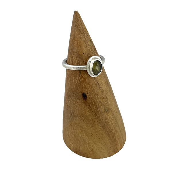 Moldavite Ring - Size 7 Rings Vikse Designs 